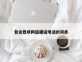 滁州包含西峡网站建设电话的词条